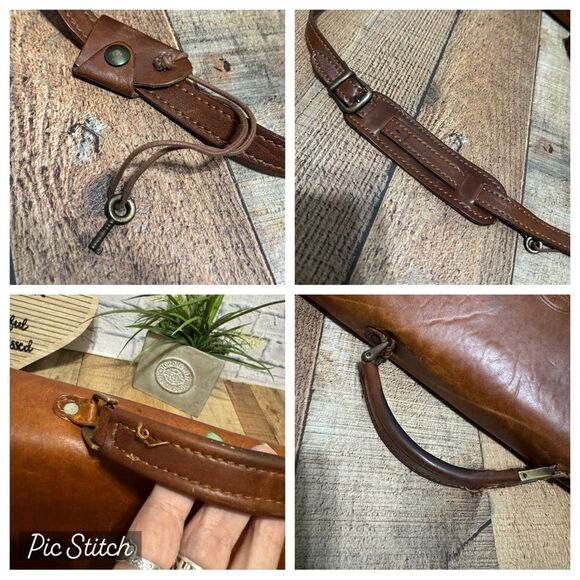 Vintage VALENTINO Leather Briefcase Document Bag With Working Key COA - Picture 13 of 16